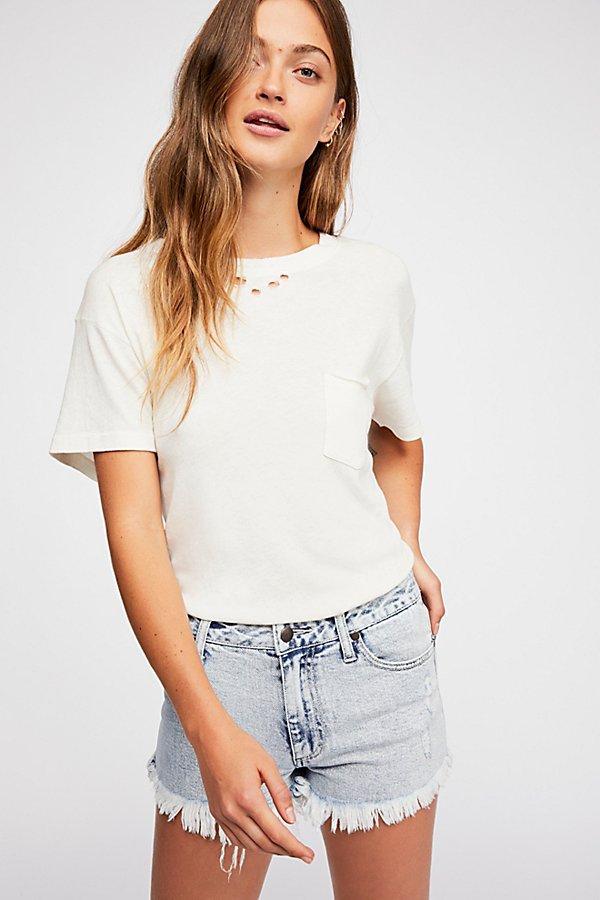 Wrangler Acid Wash Denim Shorts At Free People